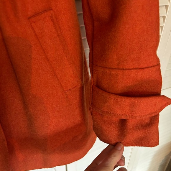 EUC H&M Pumpkin Spice Wool Coat - Picture 3 of 8